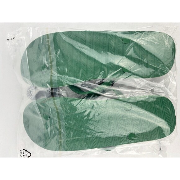 JACK & JONES Premium Flip Flops Sandals Amazon Green Orange Logo Size 11/12 - Picture 9 of 9